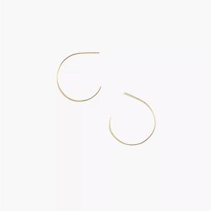 Madewell delicate collection Demi-fine 14 k gold filled hoop earring
